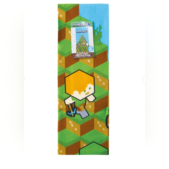 Minecraft Beach Towel NWT - Picture 3 of 5